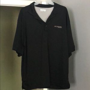 Black Columbia (PFG) Polo